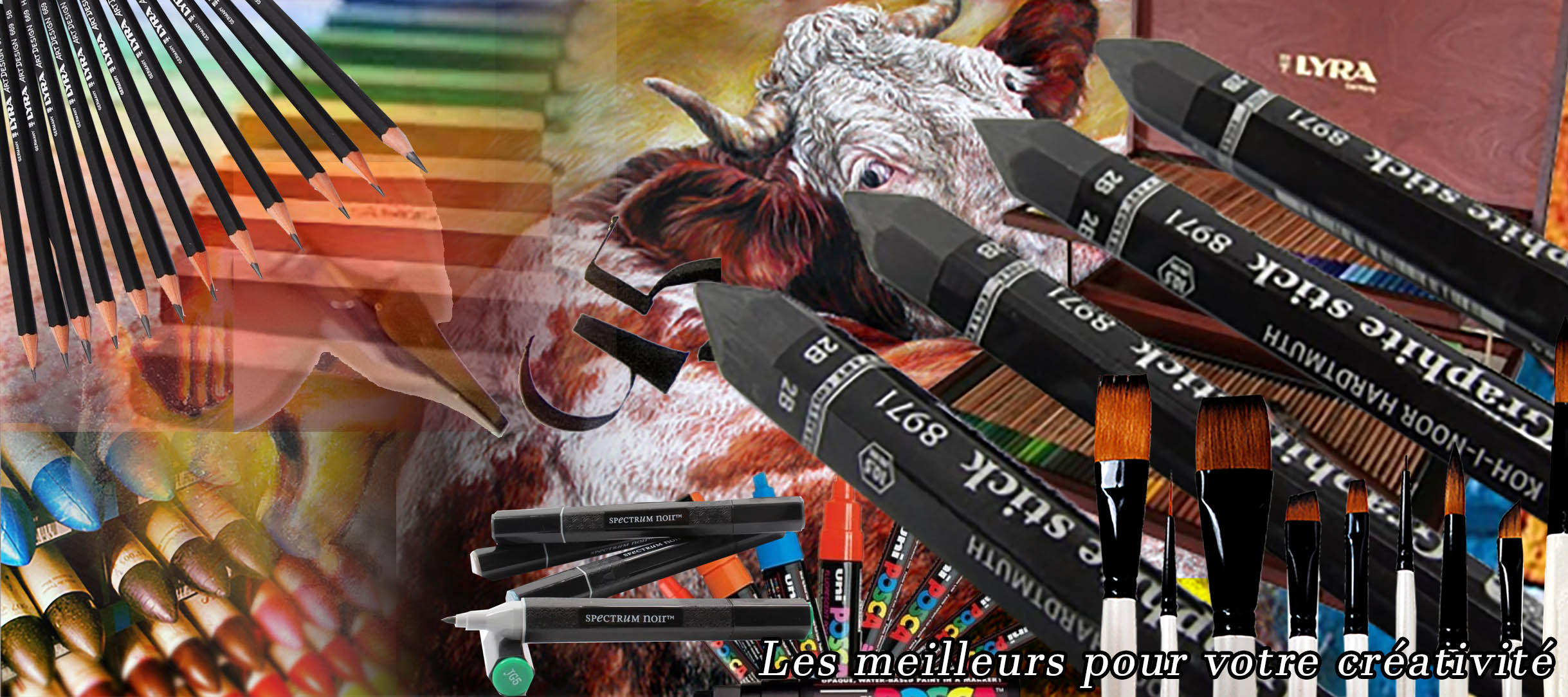 une gamme complète de crayons beaux arts et graphites hauts de gammes Lyra KÖ I NOR